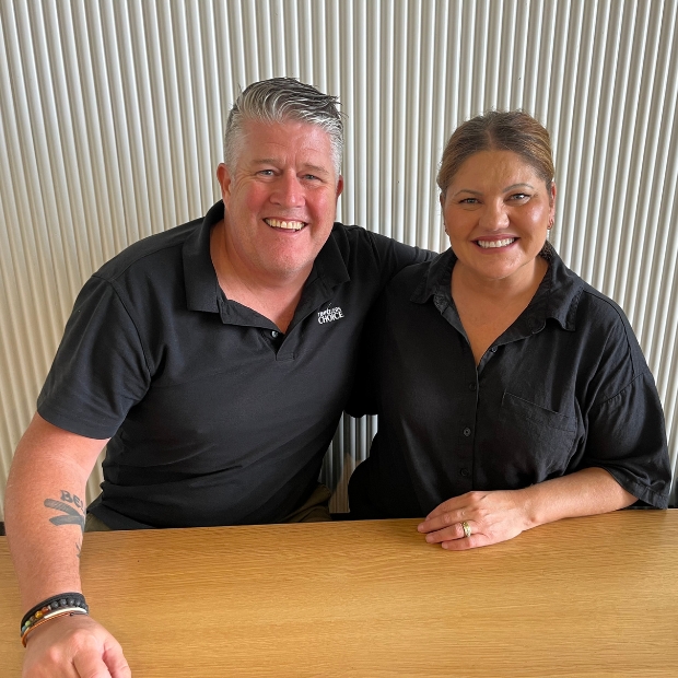 Global Travel & Cruise owner Meral Murgoski with Travellers Choice BDM Graham Smith